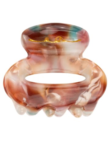 Invisibobble Spinki do włosów (8 szt.) "Clipstar" w kolorze biało-jasnobrązowym