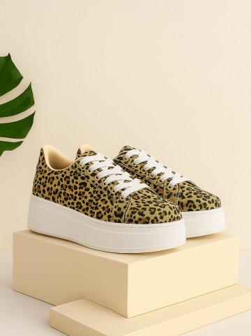 Bellucci Sneakers in Camel/ Schwarz