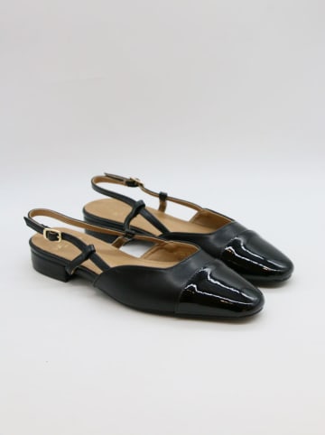 Bellucci Baleriny w kolorze czarnym z paskiem