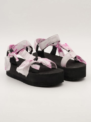 Bellucci Sandalen in Rosa/ Schwarz