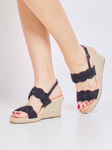 Bellucci Keilsandaletten in Schwarz