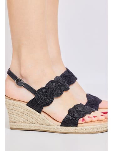 Bellucci Keilsandaletten in Schwarz