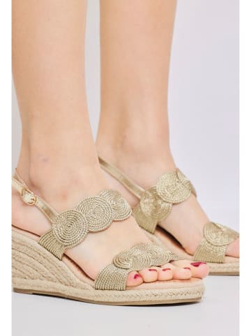 Bellucci Sleehaksandalen goudkleurig