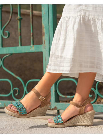 Bellucci Keilsandaletten in Hellbraun