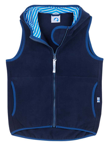 finkid Fleece bodywarmer "Poppel" donkerblauw
