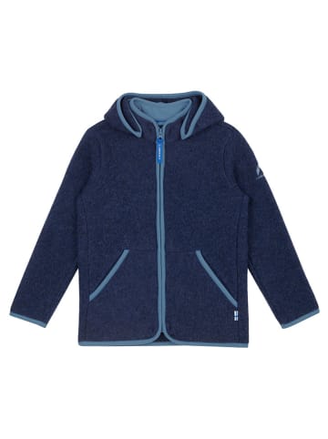 finkid Wollen fleece vest "Luonto" donkerblauw