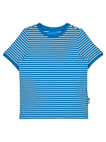 finkid Shirt "Renkaat" in Blau/ Weiß