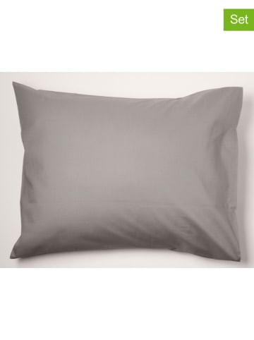 Day Dream 2er-Set: Kissenhüllen in Grau