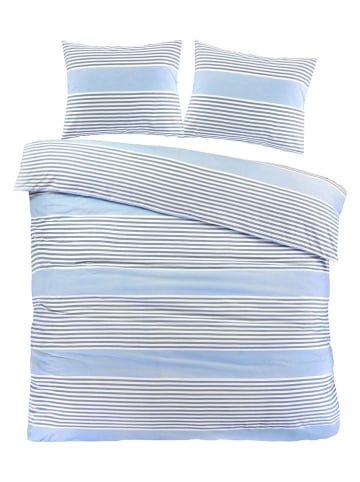 Day Dream Beddengoedset "Davos" grijs/lichtblauw