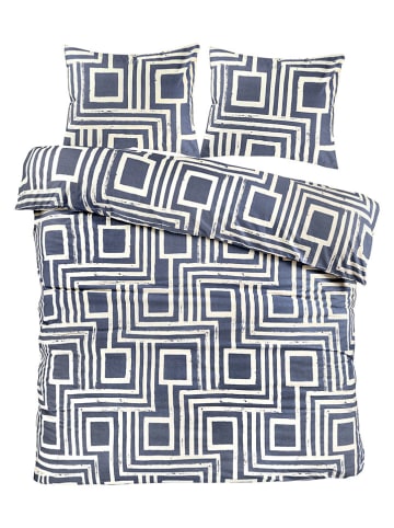 Day Dream Beddengoedset "Cas" donkerblauw