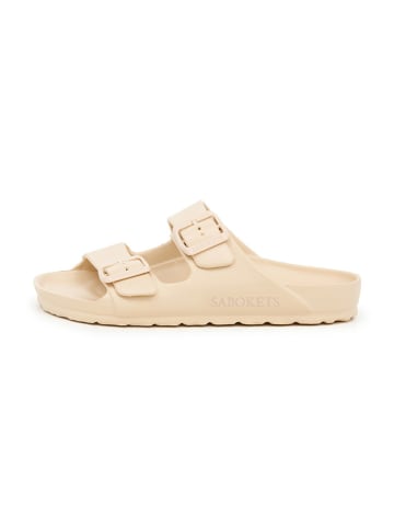 SABOKETS Pantoletten in Beige