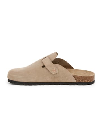 SABOKETS Leder-Clogs in Beige