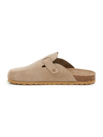 SABOKETS Leder-Clogs in Beige