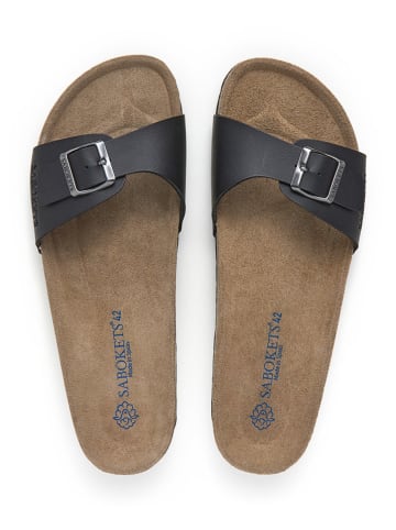 SABOKETS Pantoletten in Schwarz