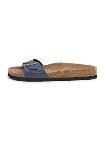 SABOKETS Leren slippers blauw