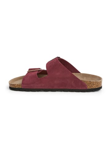 SABOKETS Leren slippers rood