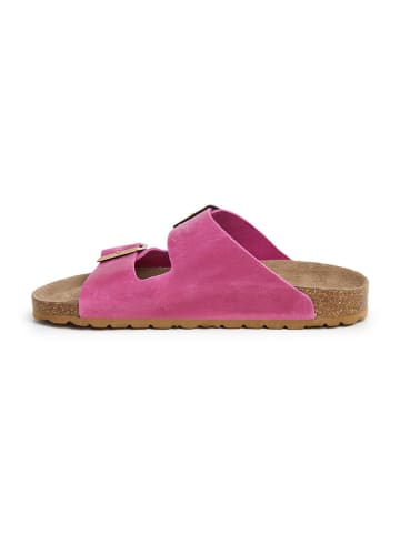 SABOKETS Leren slippers roze