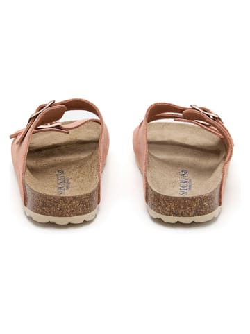 SABOKETS Leren slippers lichtroze