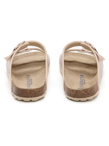 SABOKETS Klapki w kolorze jasnoróżowym