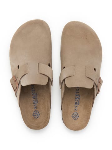 SABOKETS Clogs in Hellbraun