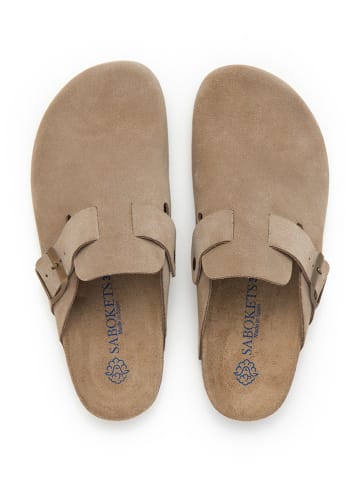 SABOKETS Clogs in Hellbraun