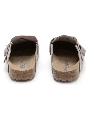 SABOKETS Leren clogs grijs