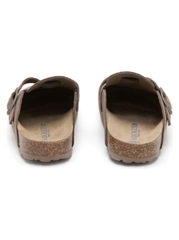 SABOKETS Leren clogs bruin