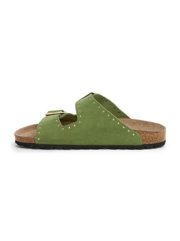 SABOKETS Leren slippers groen