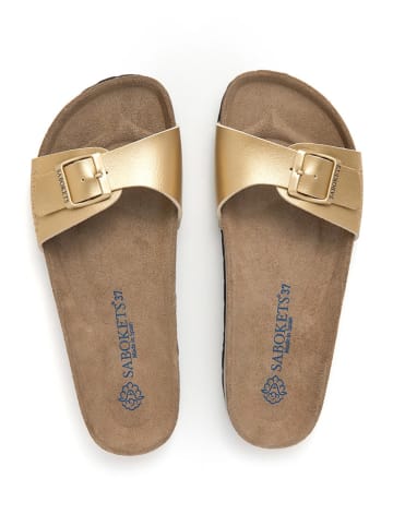 SABOKETS Slippers goudkleurig