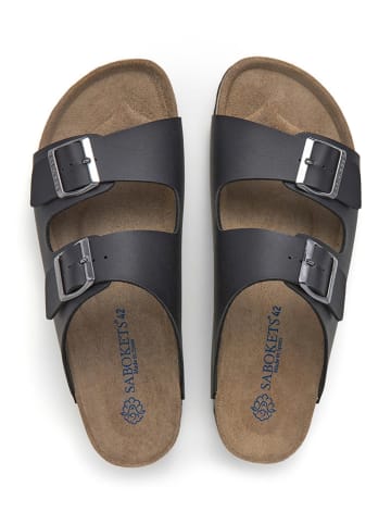 SABOKETS Pantoletten in Schwarz