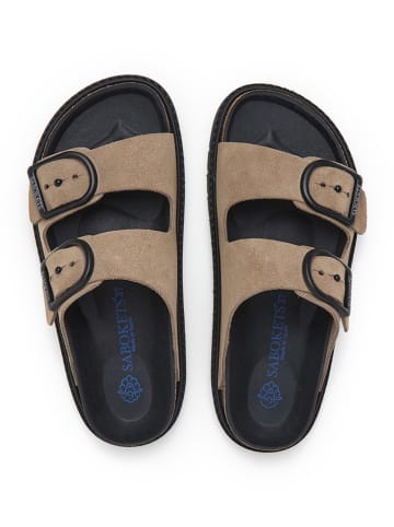 SABOKETS Klapki w kolorze jasnobrązowym