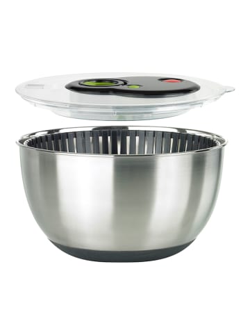 Emsa Edelstahl-Salatschleuder "Turboline" - 4,5 l