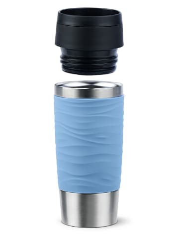 Emsa Thermobecher "Travel Mug Waves" in Hellblau - 360 ml