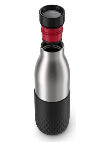 Emsa Trinkflasche "Bludrop" in Schwarz - 500 ml