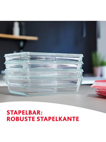 Emsa Frischhaltedose "Clip & Close" in Rot - 3 l