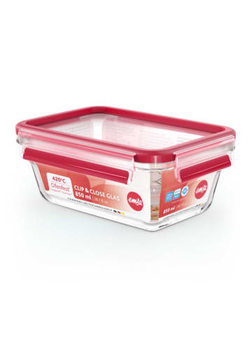 Emsa Frischhaltedose "Clip & Close" in Rot - 850 ml