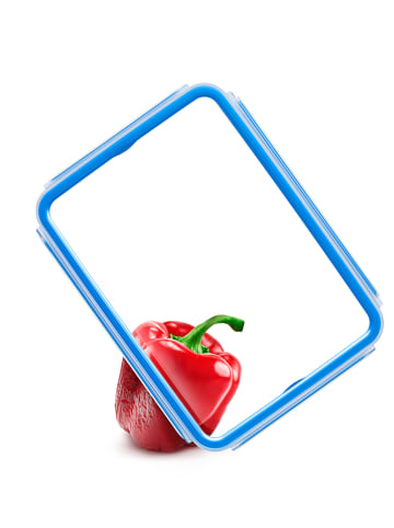 Emsa 3er-Set: Frischhaltedosen "Clip & Close" in Rot - 550 ml