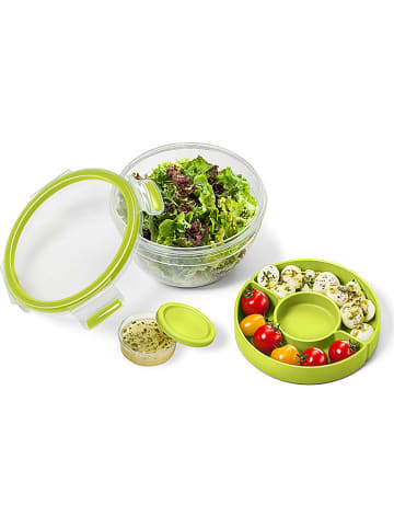 Emsa Salatboxen "Clip & Go" in Grün - 1 l
