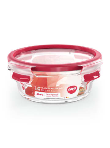 Emsa Frischhaltedose "Clip & Close" in Rot - 600 ml
