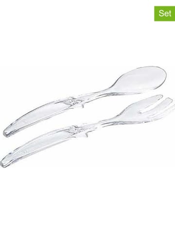 Emsa 2er-Set: Salatbesteck "Vienna" in Transparent - (L)30 cm