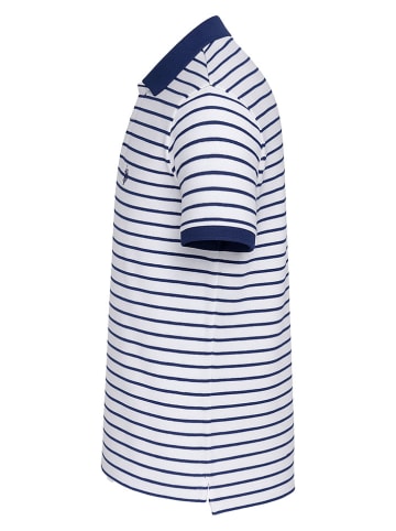 U.S. Polo Assn. Poloshirt wit/donkerblauw