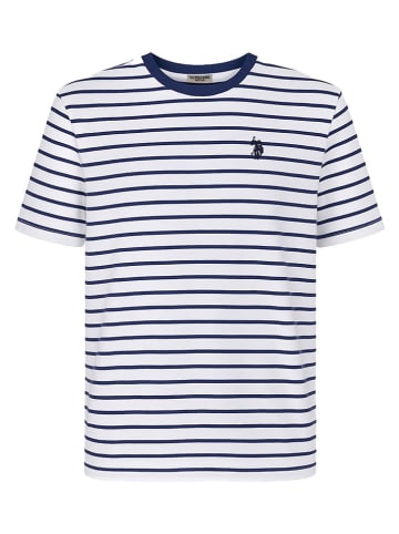U.S. Polo Assn. Shirt wit/donkerblauw