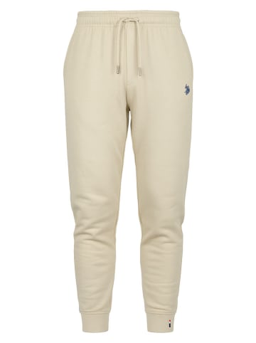 U.S. Polo Assn. Spodnie dresowe w kolorze beżowym