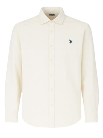 U.S. Polo Assn. Koszula sztruksowa - Regular fit - w kolorze kremowym