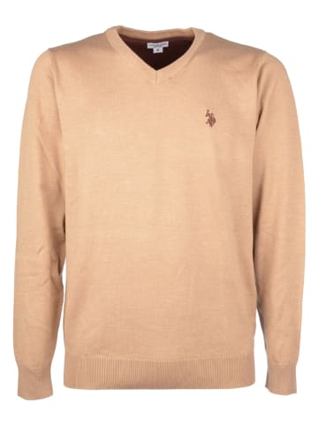 U.S. Polo Assn. Sweter w kolorze beżowym
