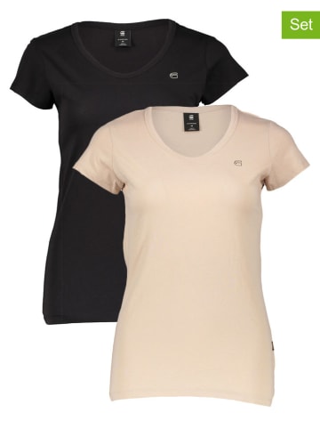 G-Star 2-delige set: shirts zwart/beige