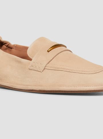 s.Oliver Leder-Slipper in Beige
