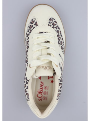 s.Oliver Sneakers in Creme/ Hellbraun