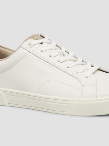 s.Oliver Leder-Sneakers in Weiß