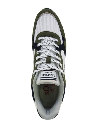 s.Oliver Sneakers crème/kaki